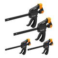 Tolsen Set abrazadera de barra rápida de trinquete 4 piezas 10209