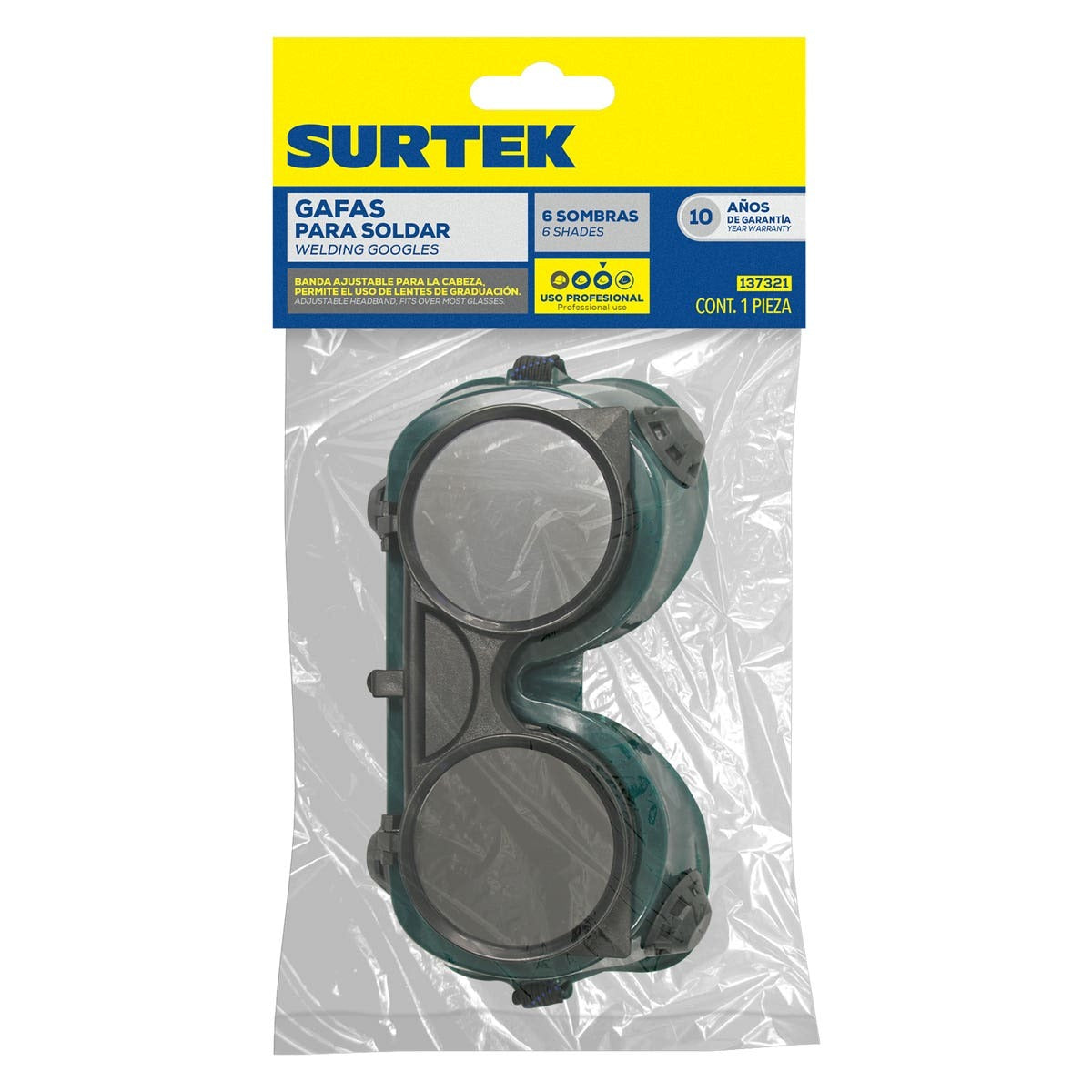 Surtek Gafas para soldar 6 sombra