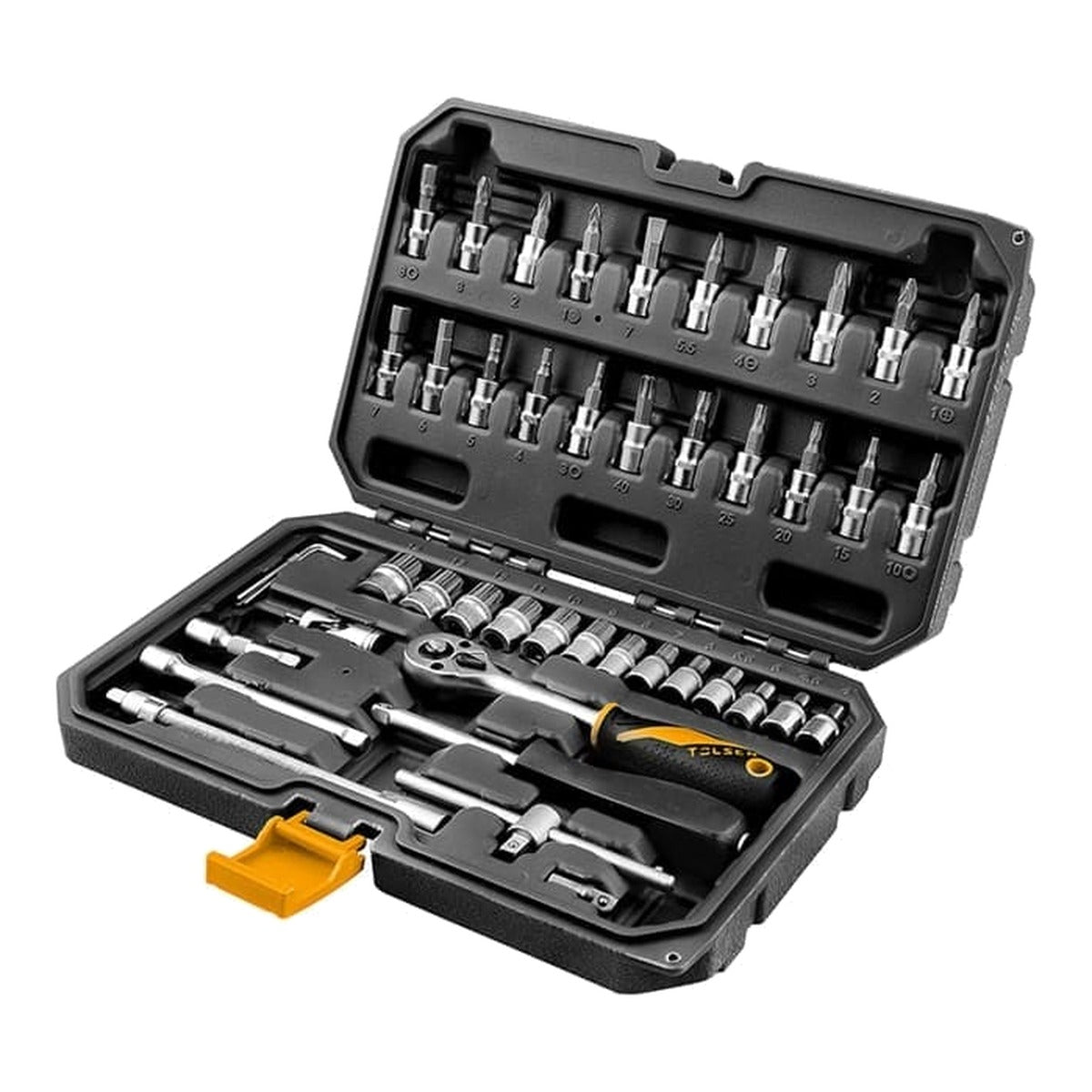 Tolsen Juego de 46 piezas dados y ratchet 15138