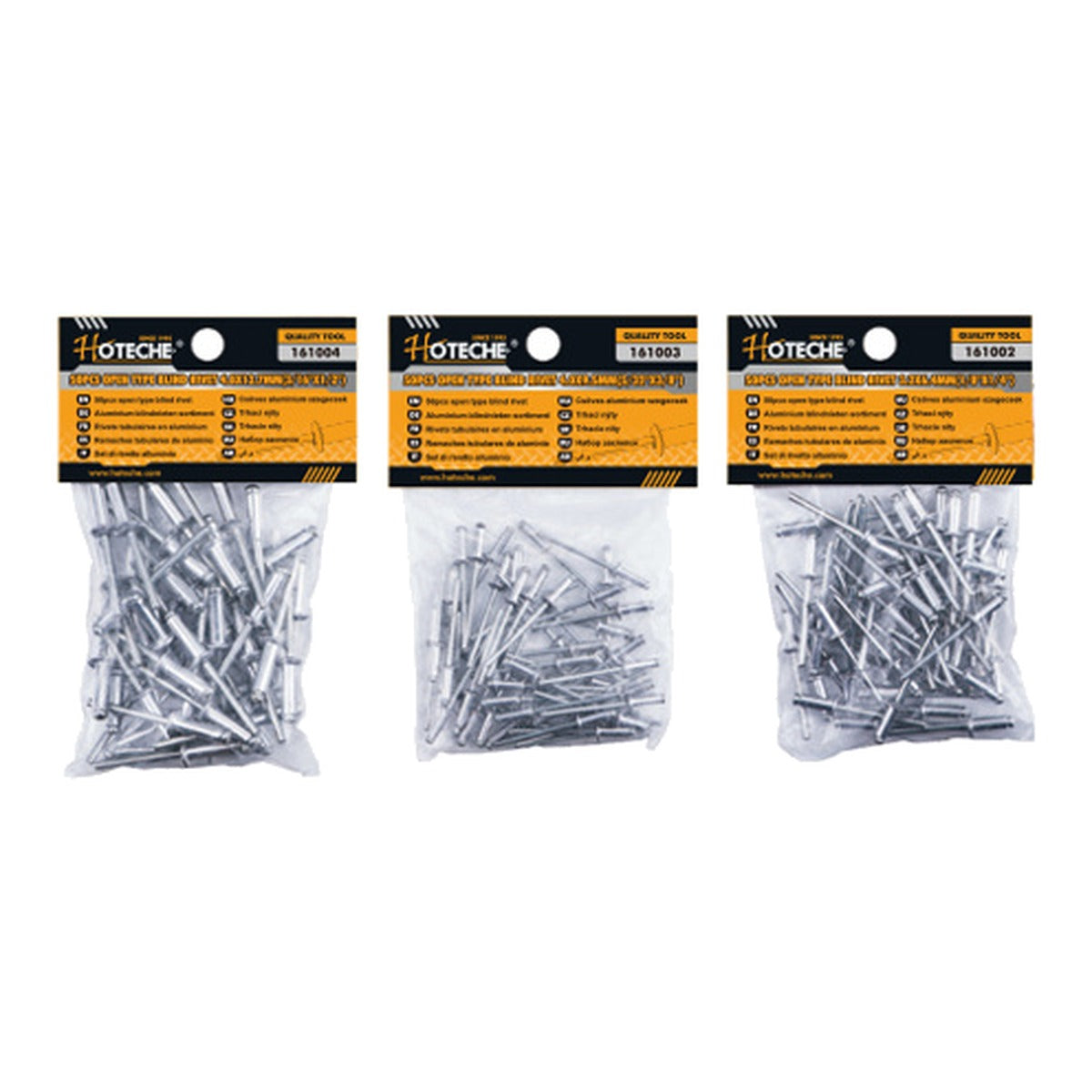 Hoteche Remache 5/32 x 3/8 50 piezas 161003 (remache pop)