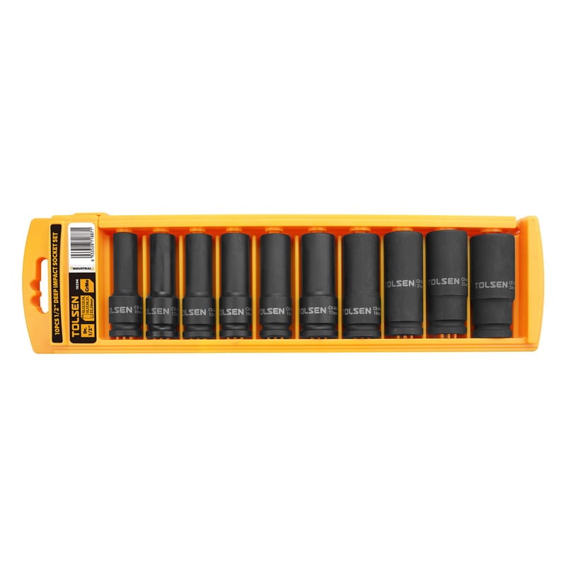 Tolsen Juego de dados largos de impacto 10 18296