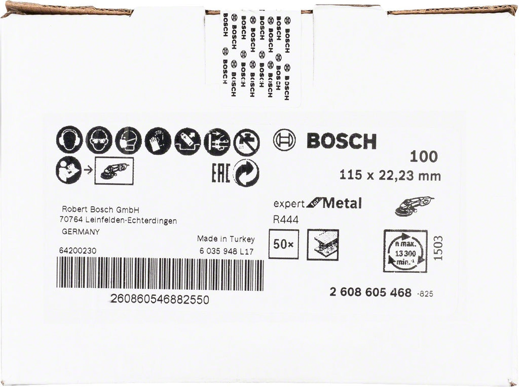 Bosch Fibrodisco G100 4 1/2x7/8 para metal expert 2608605468