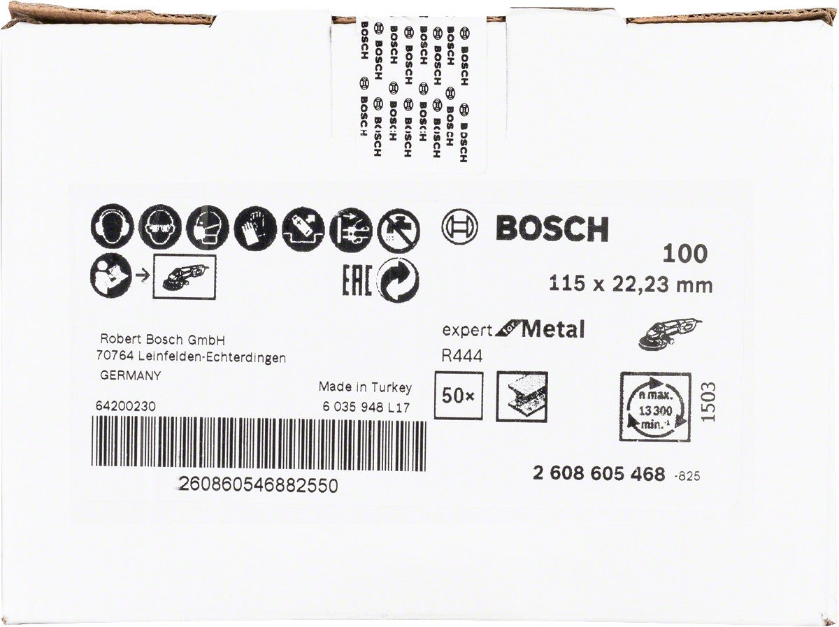 Bosch Fibrodisco G100 4 1/2x7/8 para metal expert 2608605468