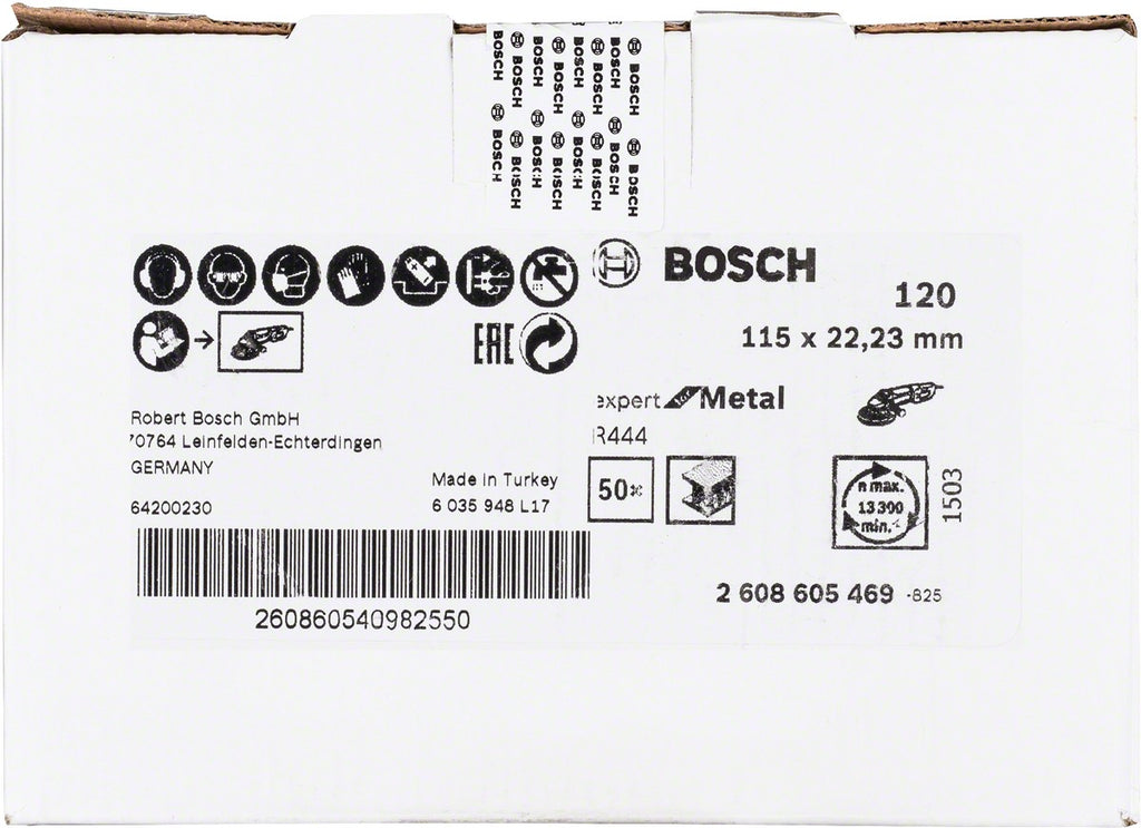 Bosch Fibrodisco G.120 4 1/2x7/8 para metal expert 2608605469