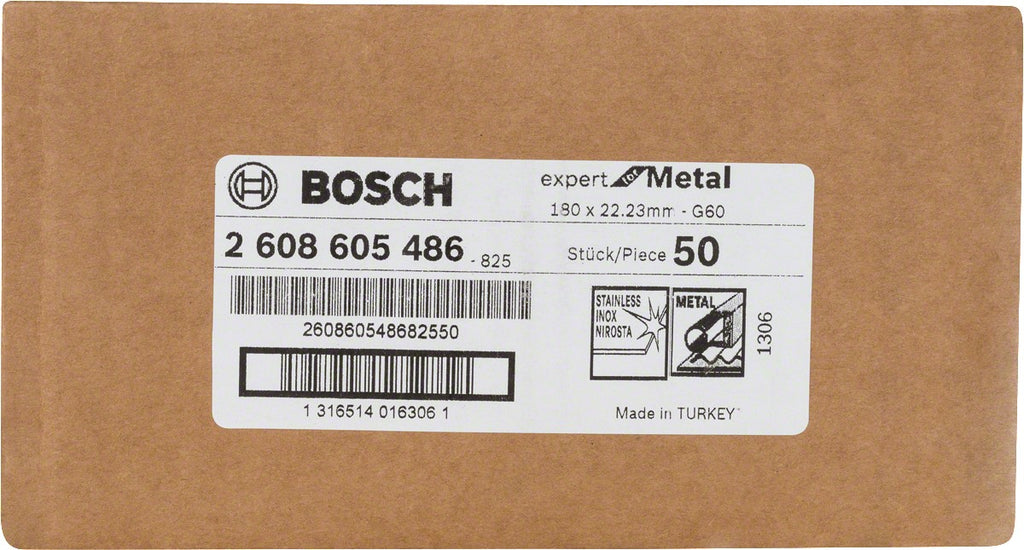 Bosch Fibrodisco G.60 7x7/8 para metal expert 2608605486