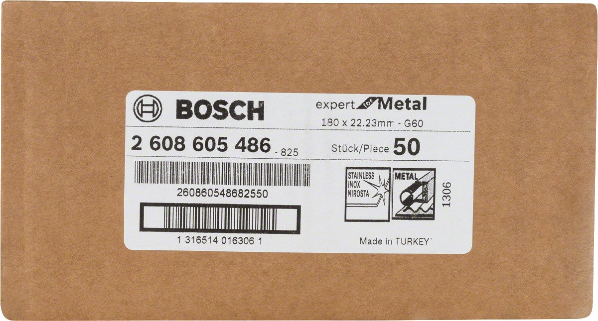 Bosch Fibrodisco G.60 7x7/8 para metal expert 2608605486