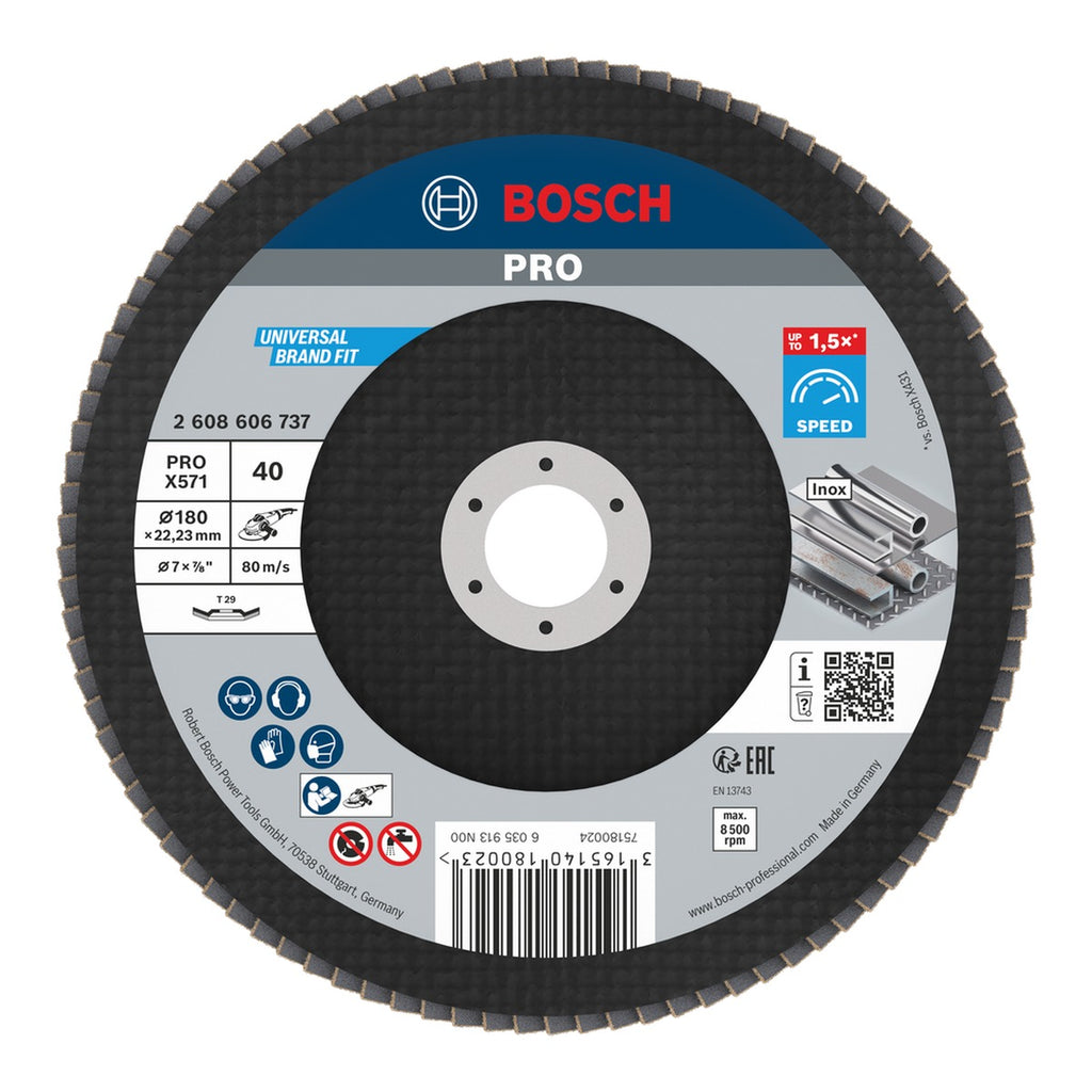Bosch Disco flap 7x7/8 G.40 curvo metal 2608606737