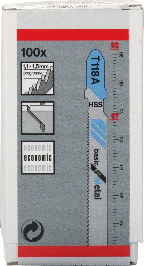 Bosch T118A hoja caladora corte/metal/fino 2608668145