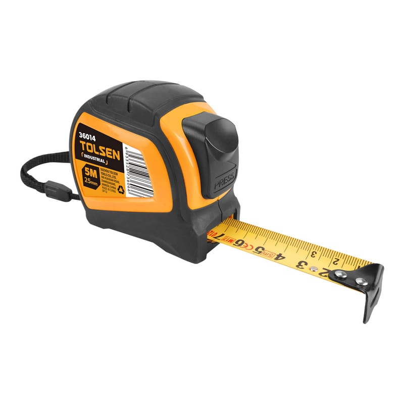 Tolsen Cinta métrica con autobloqueo 5 m x 19 mm 36013