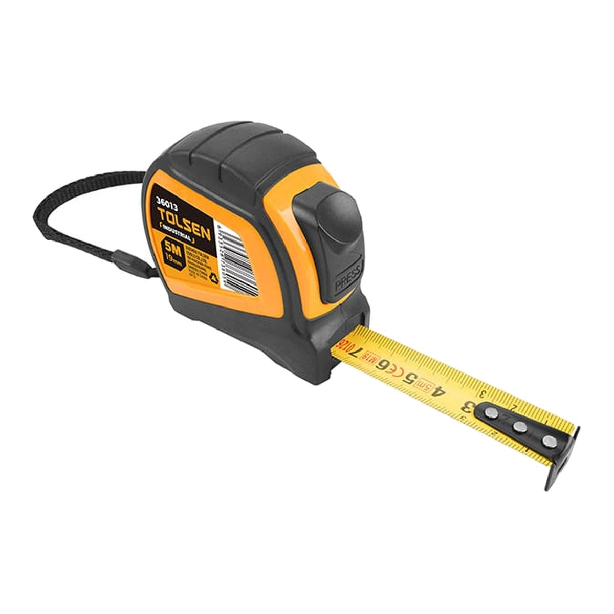 Tolsen Cinta métrica con autobloqueo 10 m x 25 mm 36016