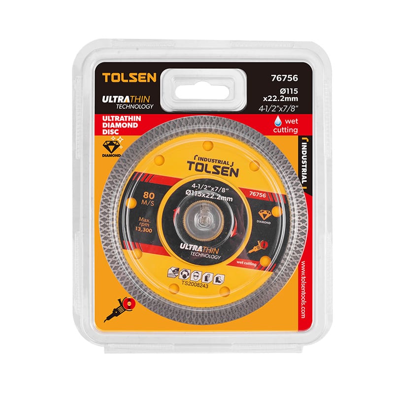 Tolsen Disco de corte diamantado ultrafino 5" 125 x 22,2 mm 76757