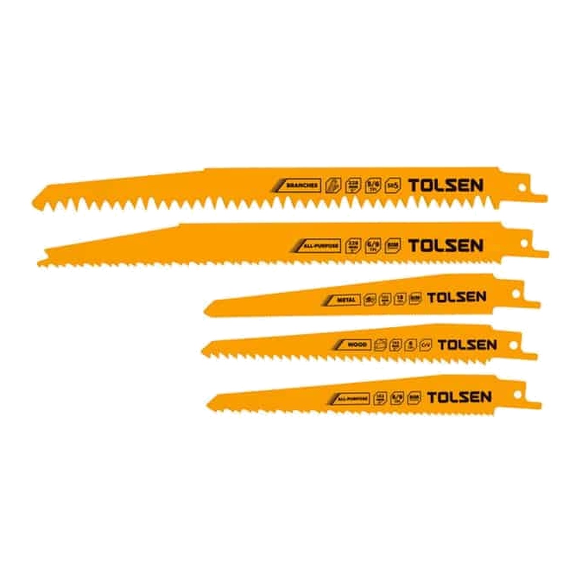 Tolsen Juego de hojas para sierra 12 piezas industrial 76832