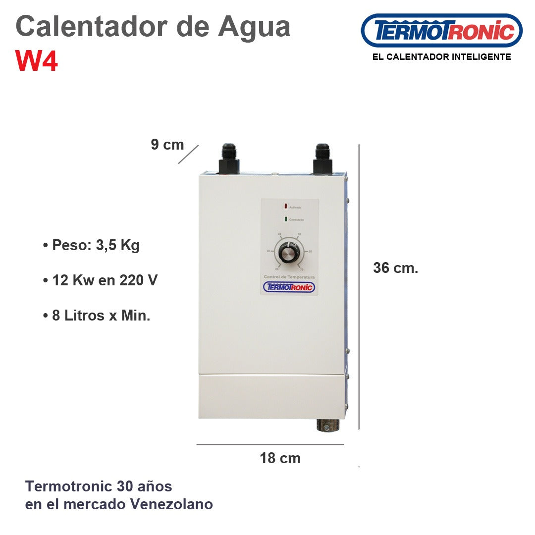 Termotronic Calentador w4 12 kW 208/240 V