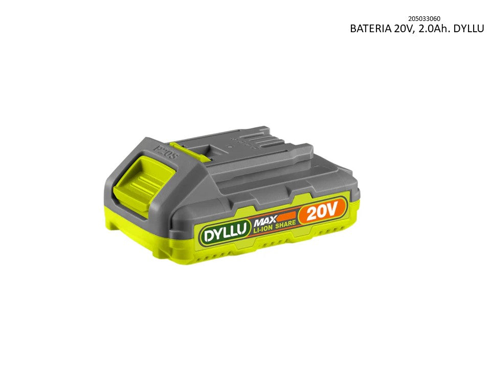 Dyllu Batería 20 V 2.0 Ah DTLBP520