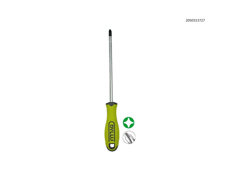 Dyllu Destornillador de estría de 8 (200 mm) punta magnética DTSD2238