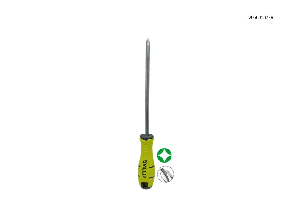 Dyllu Destornillador de estría 8 (200 mm) s2 mango ergonómico DTSDB238