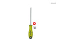 Dyllu Destornillador de estría PZ2 x 150 mm punta magnética DTSDC226
