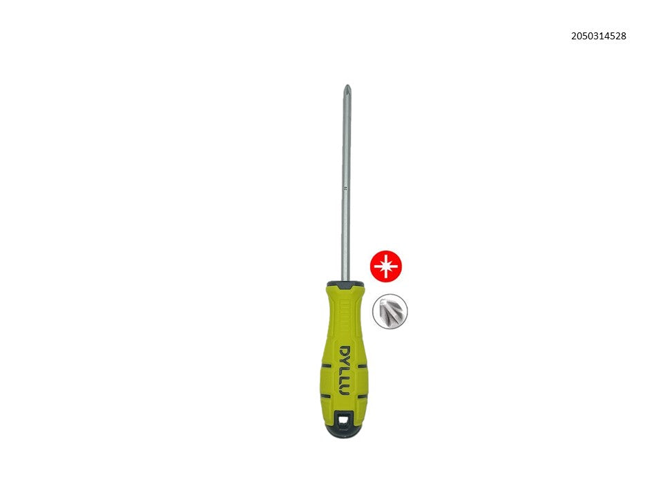 Dyllu Destornillador de estría PZ2 x 150 mm punta magnética DTSDC226
