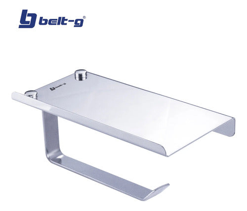 Accesorio Para Baño Porta Rollo Base Celular - Gri-0005 Gris