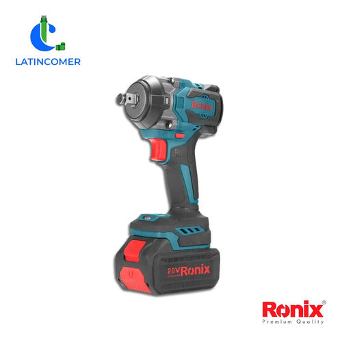 Llave De Impacto Inalámbrica 1/2 Ronix 8655 Pistola 550nm Azul Petróleo