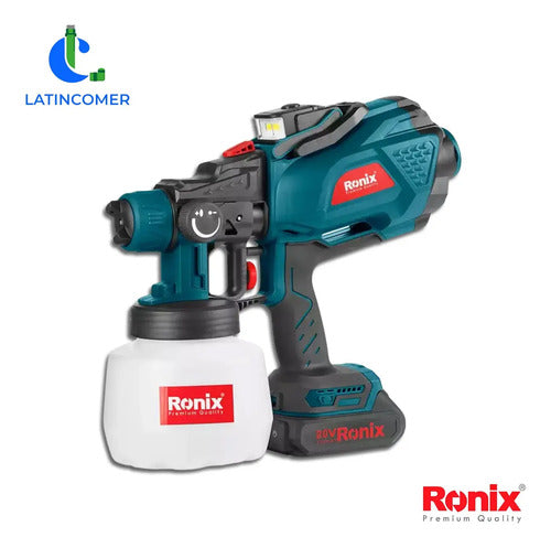 Pistola Pulverizadora Inalámbrica De 20 V Y 32 000 Rpm Azul Petróleo