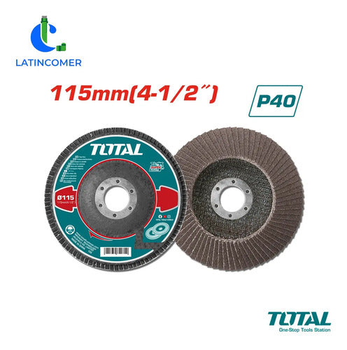Disco Flap 4-1/2 115x22mm Grano P40 Azul Petróleo
