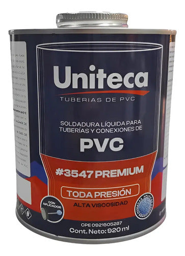 Soldadura Pvc 1/4 Galón Uniteca