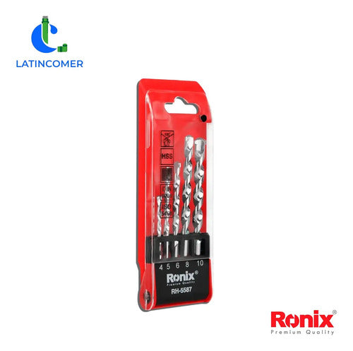 Juego De Mechas Para Taladro Metal Y/o Concreto (pack) Ronix