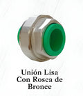 Unión Lisa Con Rosca De Bronce De 20 Mm