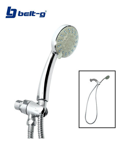 Regadera (kit Cabezal Ducha) 5 Pos. Mod.tw - Gri-1853 Plateado Cromado