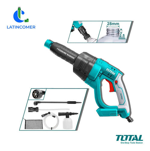 Hidrojet Inalámbrico De Alta Presión - 360 Psi - Total Verde Oscuro
