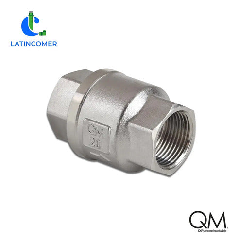 Valvula Check 1/2 Quality Metal Sanitaria Acero Inoxidable