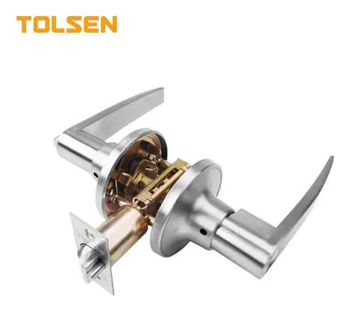 Cerradura De Palanca Tubular Tolsen Plateado