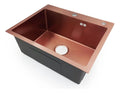 Fregadero Tina Acero Inox. Rose Gold Sobre Tope 55x45x22