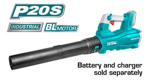 Soplador Inalambrico 20v, 18500rpm Marca Total Azul Petróleo