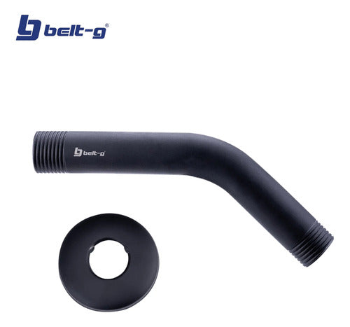 Tubo Corto Para Regadera 1/2 X 45° Black - Gri-0120