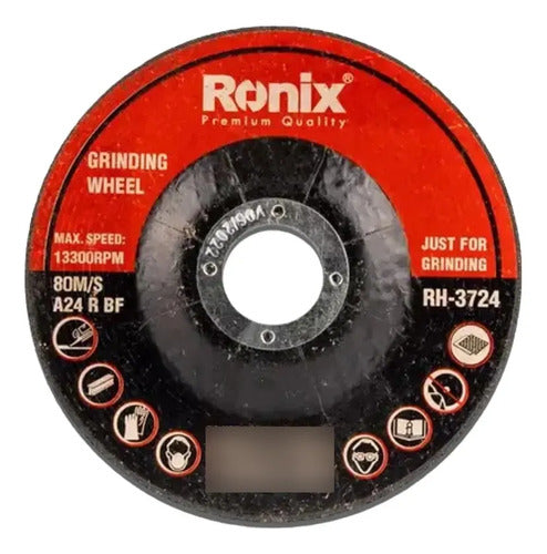 Discos De Esmerilar 4-1/2 PuLG / 115mm Ronix Desbaste Rojo