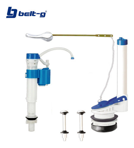 Herraje Para W.c. Modelo Clasico. Gri-1300 Blanco