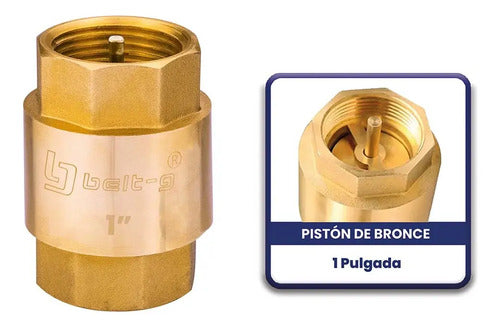 Valvula Check 1 . Piston De Bronce Belt-g