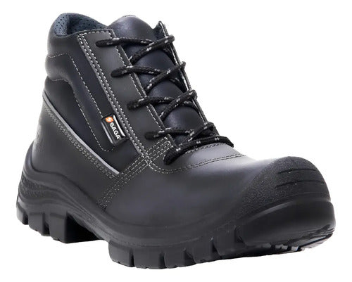 Botas De Seguridad Marca Saga Negro 40
