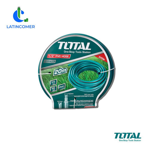 Manguera De Riego Pvc De 1/2'' / 20mts - Total Verde Oscuro