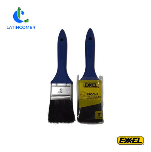 Brocha Cerda Mango Plastico - 2 Azul