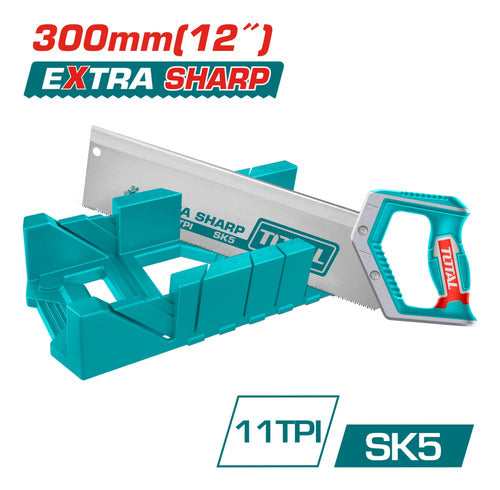 Caja De Ingletes De Plástico Con Juego De Sierra Total