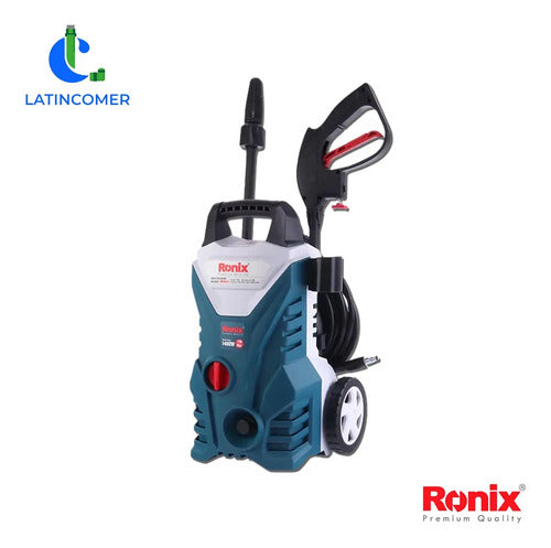 Hidrojet 1600psi 1400w Ronix Hidrolavadora Agua Alta Presión Azul Petróleo