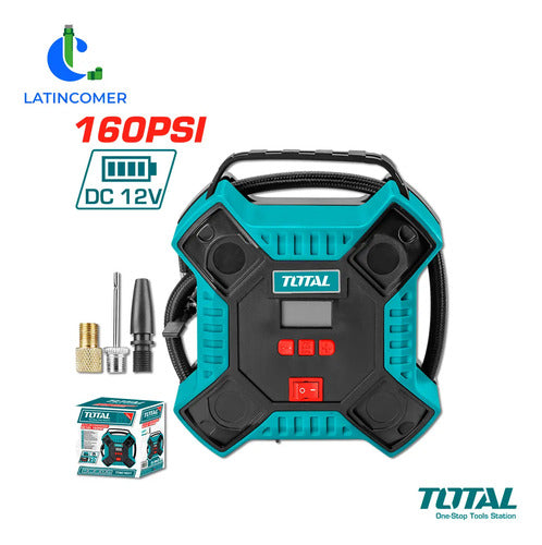Compresor De Aire Para Automovil 12v - Total Turquesa Monofásica