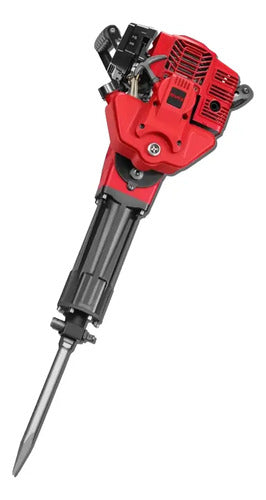 Martillo Demoledor De Gasolina 1500w-16,4 Kg Rojo