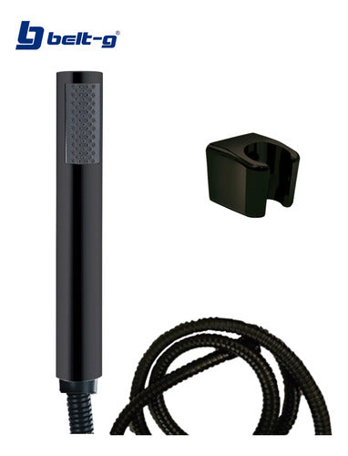 Ducha Telefono Tubular Deluxe Black Belt-g