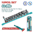Dados De Impacto 3/8 Cr-mo. Set 10 Piezas 8-14mm