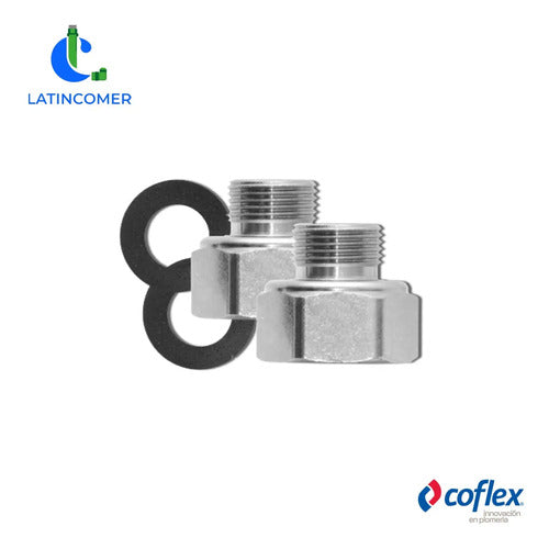 Adaptador 3/8 X 1/2 Niquelado