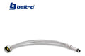 Canilla Flexible 1/2 X 3/8 X 45cm (piston Largo). Gri-1923 Plateado